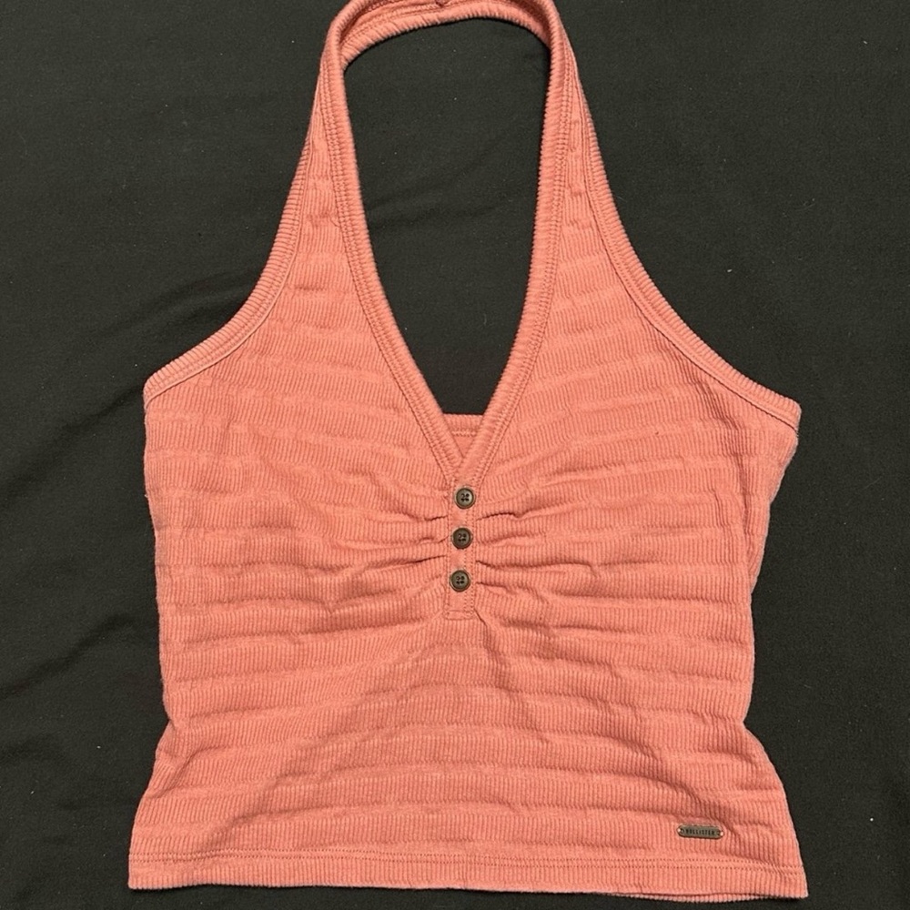 2000s Hollister Co. Pink/Orange Halter Top